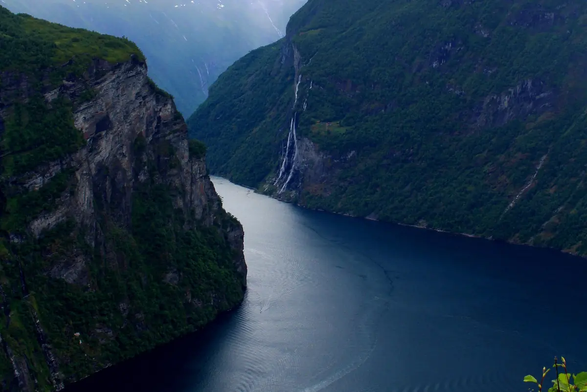 Geirangerfjord: the Seven Sisters waterfall
