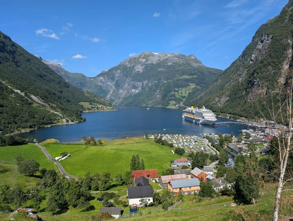 Geiranger: the village at the head of the fjord