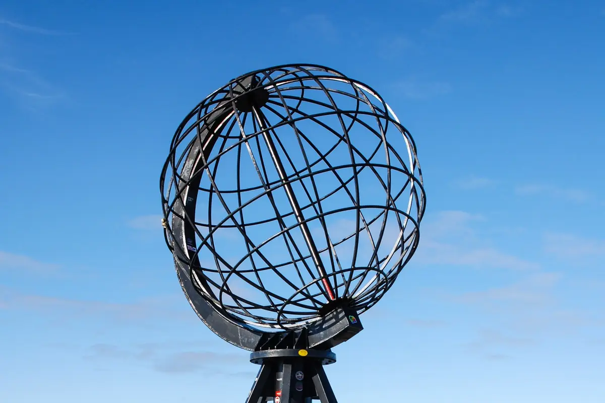 North Cape: the globe monument